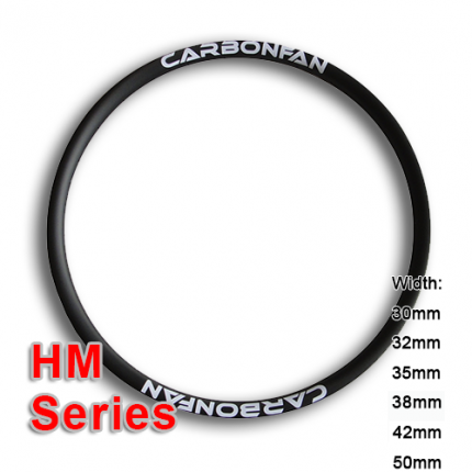 Carbon hookless rim HM mountain bike classic Series (width: 30mm, 32mm, 35mm, 38mm, 42mm, 50mm)
